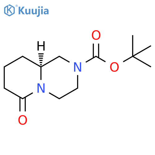 (S)-6-Oxo-octahydro-pyrido[1,2-a]pyrazine-2-carboxylic acid tert-butyl ester structure