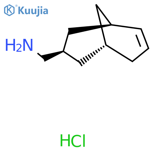 rac-1-[(1R,3S,5S)-bicyclo[3.3.1]non-6-en-3-yl]methanamine hydrochloride structure