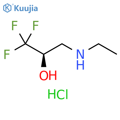 2-Propanol, 3-(ethylamino)-1,1,1-trifluoro-, hydrochloride (1:1), (2R)- structure