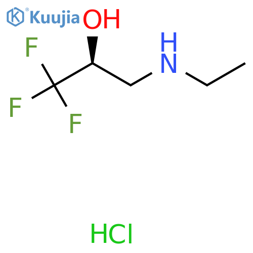 (2S)-3-(ethylamino)-1,1,1-trifluoropropan-2-ol hydrochloride structure