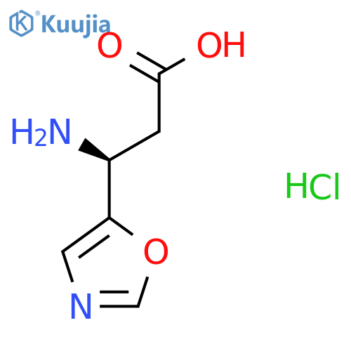 (3S)-3-amino-3-(1,3-oxazol-5-yl)propanoic acid hydrochloride structure