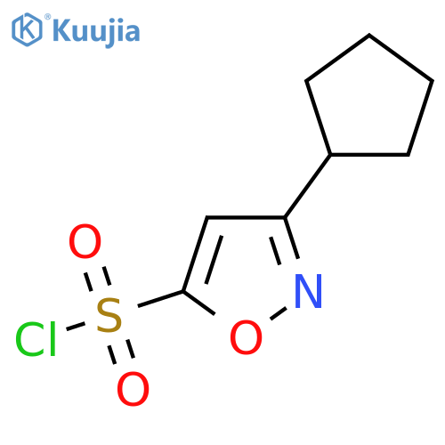 3-Cyclopentylisoxazole-5-sulfonyl chloride structure
