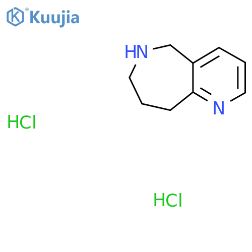 5H,6H,7H,8H,9H-pyrido[3,2-c]azepine dihydrochloride structure