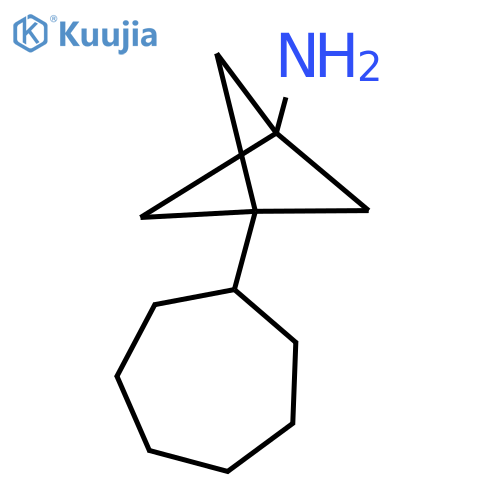 3-Cycloheptylbicyclo[1.1.1]pentan-1-amine structure
