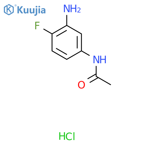 N-(3-amino-4-fluorophenyl)acetamide hydrochloride structure