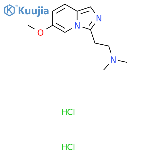 (2-{6-Methoxyimidazo[1,5-a]pyridin-3-yl}ethyl)dimethylamine dihydrochloride structure
