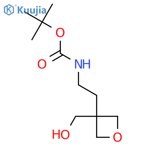 tert-butyl N-{2-[3-(hydroxymethyl)oxetan-3-yl]ethyl}carbamate structure