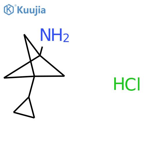 3-Cyclopropylbicyclo[1.1.1]pentan-1-amine hydrochloride structure