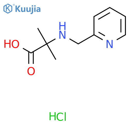 2-Methyl-2-{[(pyridin-2-yl)methyl]amino}propanoic acid hydrochloride structure