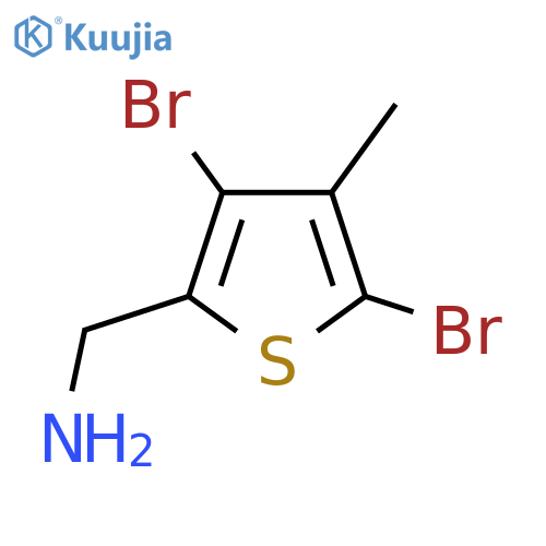 (3,5-Dibromo-4-methylthiophen-2-yl)methanamine structure