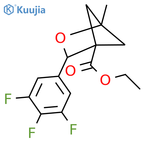 Ethyl 1-methyl-3-(3,4,5-trifluorophenyl)-2-oxabicyclo[2.1.1]hexane-4-carboxylate structure