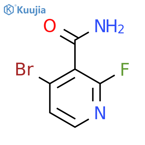 4-Bromo-2-fluoropyridine-3-carboxamide structure