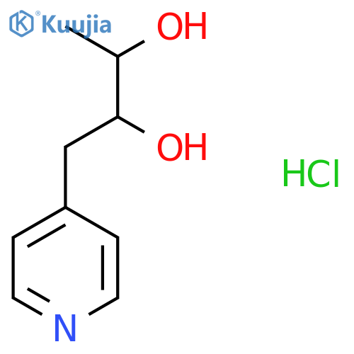 1-(Pyridin-4-yl)butane-2,3-diol hydrochloride structure