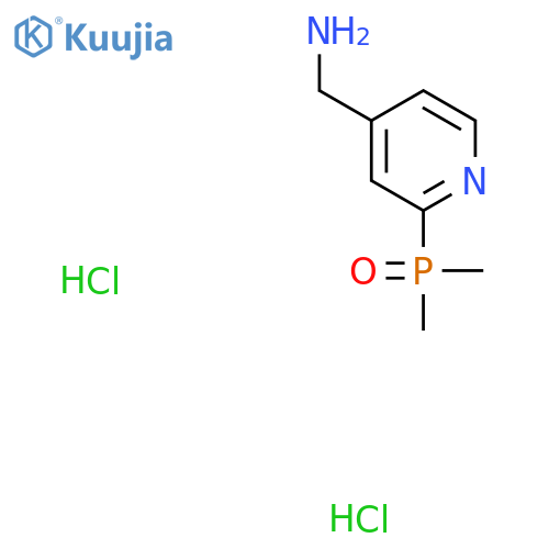 (4-(Aminomethyl)pyridin-2-yl)dimethylphosphine oxide dihydrochloride structure