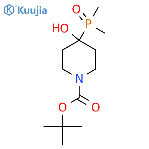 Tert-butyl 4-(dimethylphosphoryl)-4-hydroxypiperidine-1-carboxylate structure