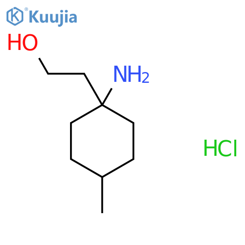 2-(1-Amino-4-methylcyclohexyl)ethan-1-ol hydrochloride structure