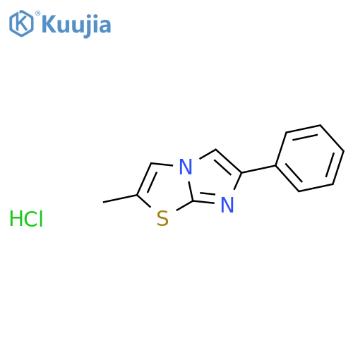 2-Methyl-6-phenylimidazo[2,1-b][1,3]thiazole hydrochloride structure