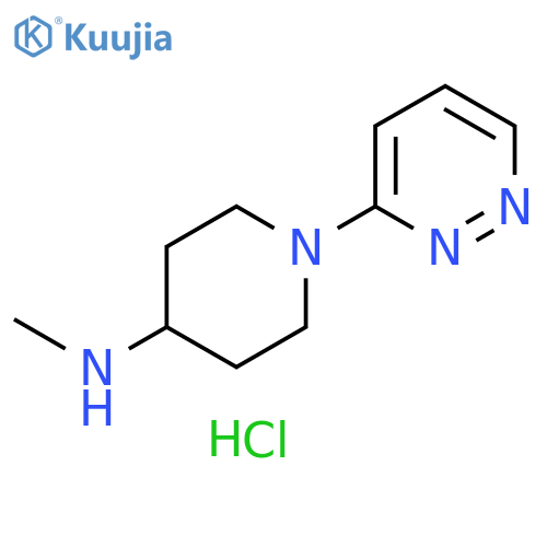 4-Piperidinamine, N-methyl-1-(3-pyridazinyl)-, hydrochloride (1:2) structure