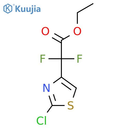 Ethyl 2-(2-chloro-1,3-thiazol-4-yl)-2,2-difluoroacetate structure
