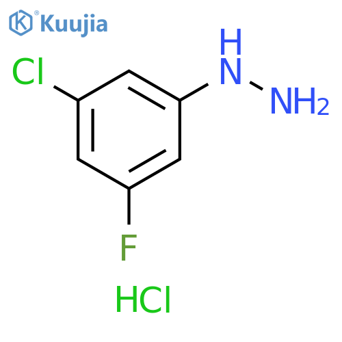 Hydrazine, (3-chloro-5-fluorophenyl)-, hydrochloride (1:2) structure