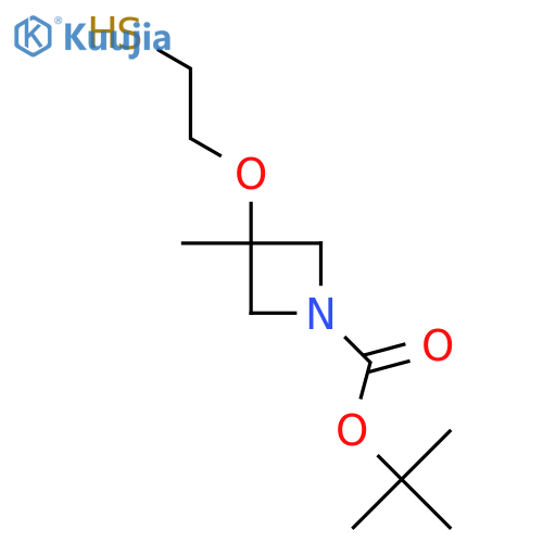 Tert-butyl 3-methyl-3-(2-sulfanylethoxy)azetidine-1-carboxylate structure