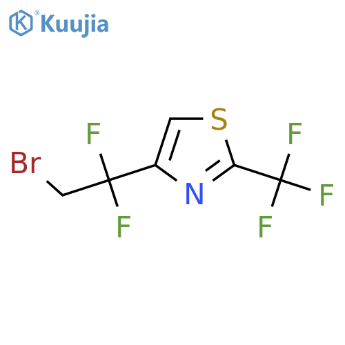 4-(2-Bromo-1,1-difluoroethyl)-2-(trifluoromethyl)-1,3-thiazole structure