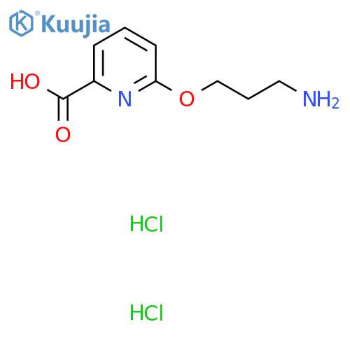 6-(3-Aminopropoxy)pyridine-2-carboxylic acid dihydrochloride structure
