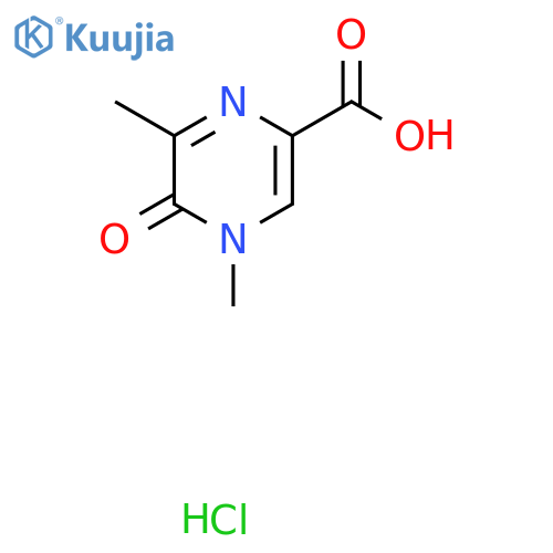 4,6-Dimethyl-5-oxo-4,5-dihydropyrazine-2-carboxylic acid hydrochloride structure