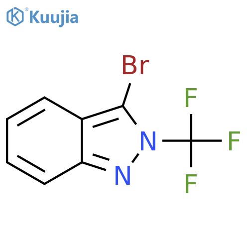 3-bromo-2-(trifluoromethyl)-2H-indazole structure