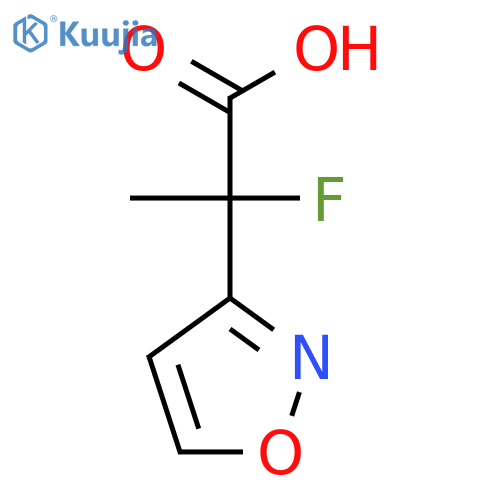 2-Fluoro-2-(1,2-oxazol-3-yl)propanoic acid structure