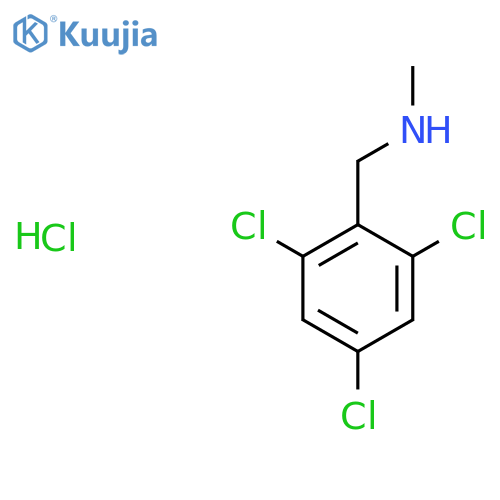 Methyl[(2,4,6-trichlorophenyl)methyl]amine hydrochloride structure