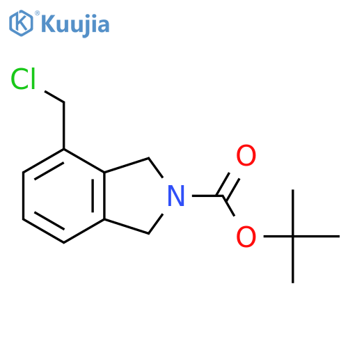 tert-butyl 4-(chloromethyl)-2,3-dihydro-1H-isoindole-2-carboxylate structure