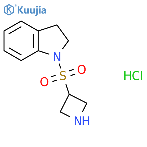 1-(azetidine-3-sulfonyl)-2,3-dihydro-1H-indole hydrochloride structure