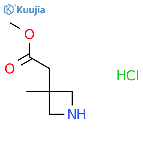 Methyl 2-(3-methylazetidin-3-yl)acetate hydrochloride structure