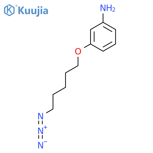 3-[(5-Azidopentyl)oxy]aniline structure