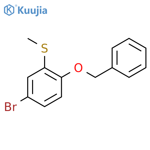 1-(Benzyloxy)-4-bromo-2-(methylsulfanyl)benzene structure