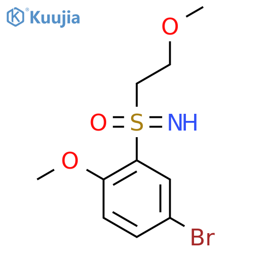 (5-Bromo-2-methoxyphenyl)(imino)(2-methoxyethyl)-lambda6-sulfanone structure