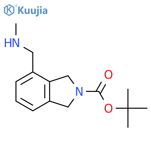 tert-butyl 4-[(methylamino)methyl]-2,3-dihydro-1H-isoindole-2-carboxylate structure