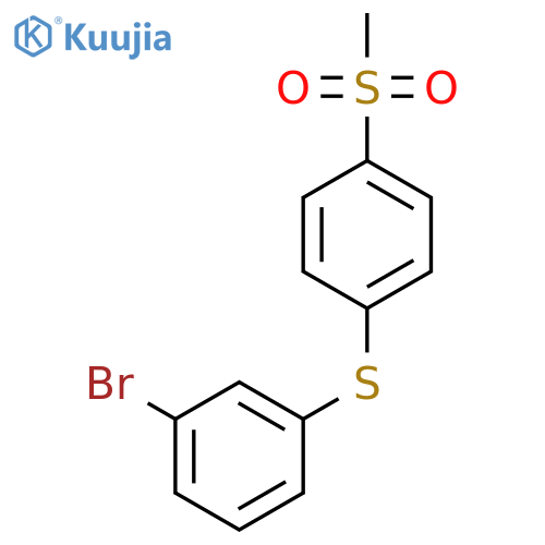 1-[(3-Bromophenyl)sulfanyl]-4-methanesulfonylbenzene structure