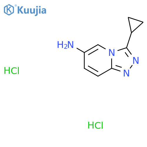 3-Cyclopropyl-[1,2,4]triazolo[4,3-a]pyridin-6-amine dihydrochloride structure