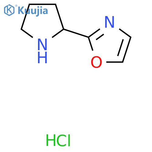 2-(Pyrrolidin-2-yl)oxazole hydrochloride structure