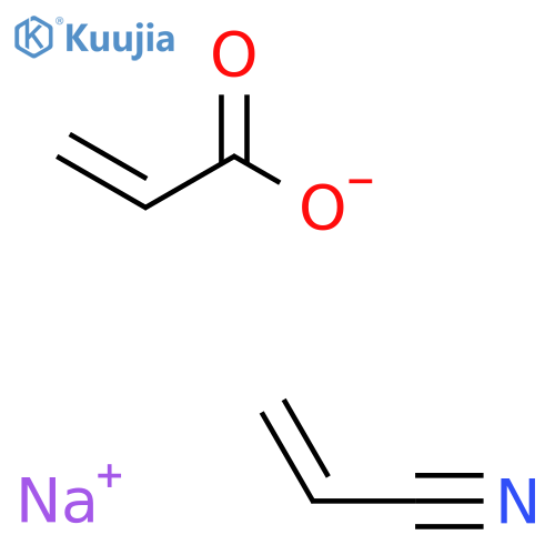 sodium; prop-2-enenitrile; prop-2-enoate structure