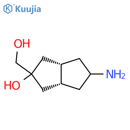 (3aR,6aS)-5-amino-2-(hydroxymethyl)-octahydropentalen-2-ol structure