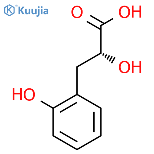 (2R)-2-hydroxy-3-(2-hydroxyphenyl)propanoic acid structure