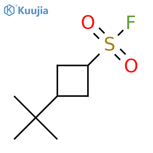 (1s,3s)-3-tert-butylcyclobutane-1-sulfonyl fluoride structure