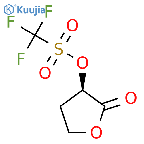 (3R)-2-oxooxolan-3-yl trifluoromethanesulfonate structure