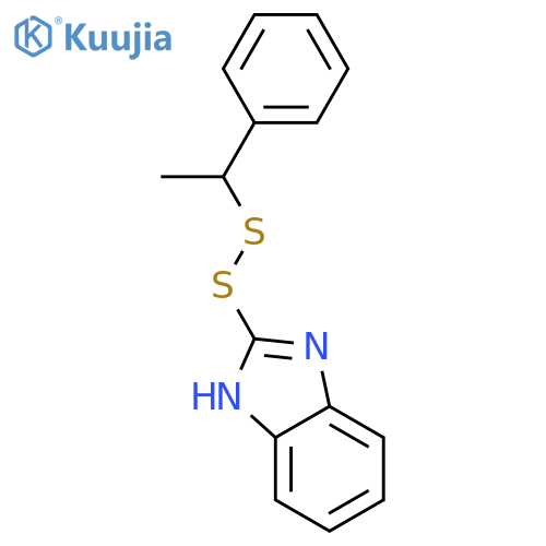 1H-Benzimidazole, 2-[(1-phenylethyl)dithio]- structure