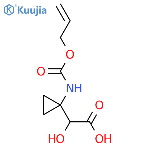2-Hydroxy-2-(1-{[(prop-2-en-1-yloxy)carbonyl]amino}cyclopropyl)acetic acid structure