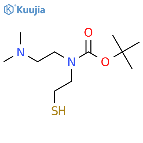 tert-butyl N-[2-(dimethylamino)ethyl]-N-(2-sulfanylethyl)carbamate structure