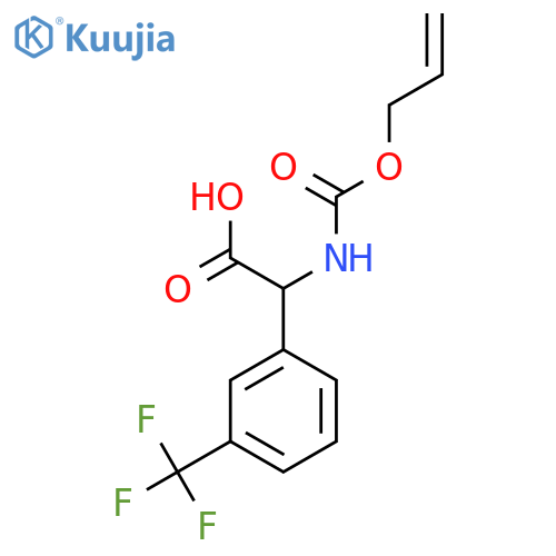 2-{[(Prop-2-en-1-yloxy)carbonyl]amino}-2-[3-(trifluoromethyl)phenyl]acetic acid structure